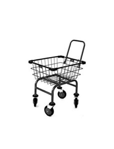 compact utility cart (jelly) with u- handle (gray) (black)