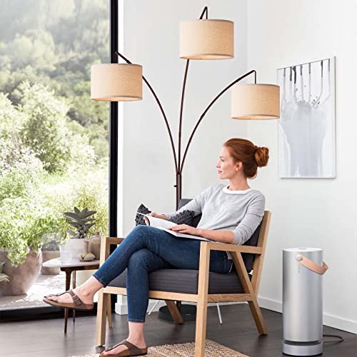 PARTPHONER Arc Floor Lamps for Living Room, Modern Floor Lamp Tall Standing Lamps, Multi-Arm Trilage Arched Floor Lamp for Bedroom Lounge Home Office, Oil Rubbed Bronze