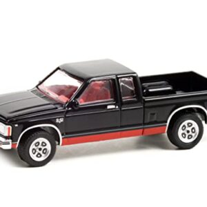 1983 Chevy S-10 Maxi-Cab Pickup Truck Black Vintage Ad Cars Series 5 1/64 Diecast Model Car by Greenlight 39080 E