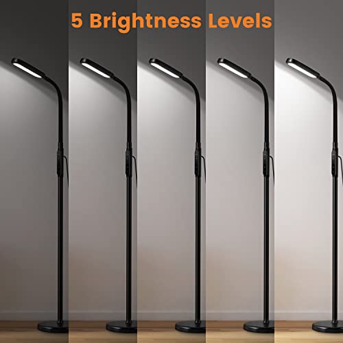 LASTAR LED Floor Lamp, 1800 Lumen Reading Standing Lamp for Living Room Bedroom with 4 Level Customised Brightness and 2800K-5500K Color Temperature, 60-min Timer & Memory Function