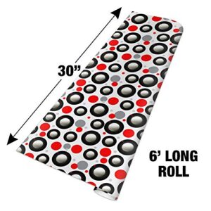 GRAPHICS & MORE Golf Ball Moon Flag Golfing Gift Wrap Wrapping Paper Roll