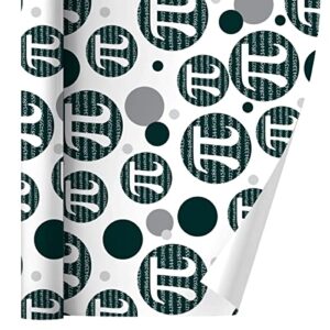 graphics & more pi math geek nerd 3.14 gift wrap wrapping paper roll