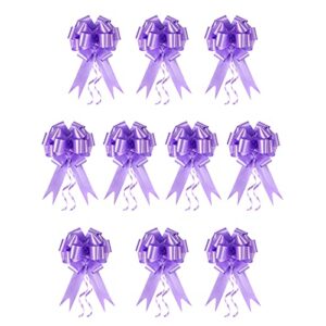 pull bow for gifts basket bows wrapping pull bows for gift wrapping ribbon bows wedding present box floral decoration a10-30pcs-light purple