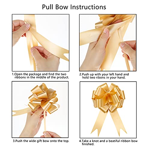 Pull Bow for Gifts Basket Bows Wrapping Pull Bows for Gift Wrapping Ribbon Bows Wedding Present Box Floral Decoration A10-30pcs-Light Purple