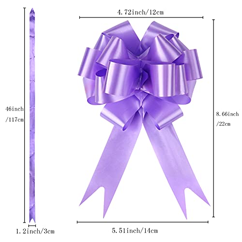 Pull Bow for Gifts Basket Bows Wrapping Pull Bows for Gift Wrapping Ribbon Bows Wedding Present Box Floral Decoration A10-30pcs-Light Purple