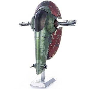 metal earth premium series star wars boba fett’s starfighter 3d metal model kit fascinations