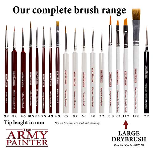 The Army Painter Wargamer: Large Drybrush - Hobby Miniature Model Paint Brush with Synthetic Toray Hair - Model Brushes & Miniature Paint Brushes for Miniature Painting The Army Painter Paint Set