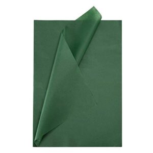 dark green premium tissue paper wrapper paper 20 x 28 inch (10 sheets) gift flower wrapping paper for gift bags, diy craft supplies,party favors goody bags and more