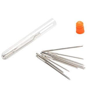 Hekisn Large-Eye Blunt Needles, Stainless Steel Yarn Knitting Needles, Sewing Needles, Crafting Knitting Weaving Stringing Needles,Perfect for Finishing Off Crochet Projects (9 Pieces)