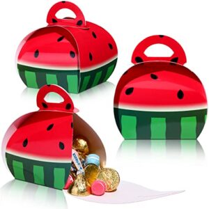 36 pieces watermelon candy treat box fruit party favors goodie boxes 3d large watermelon gift boxes watermelon party decorations supplies for summer themed birthday baby shower wedding pool party