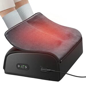 comfier heated foot rest for under desk at work&foot warmer,adjustable ergonomic foot stand,office chair&home gaming desk footstool,memory foam support cushion for back pain relief,gifts for men,women