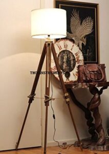 thor vintage classic tripod floor lamp nautical floor lamp home decor lamp ( without lampshade ) rustic vintage home decor gifts