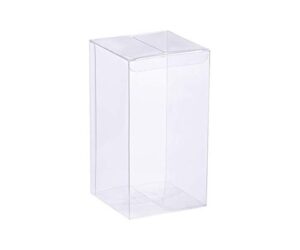 yozatia 12pcs transparent boxes 2.4 x 2.4 x 6 inch, candy box, clear favor boxes gift boxes for wedding, party and baby shower favors