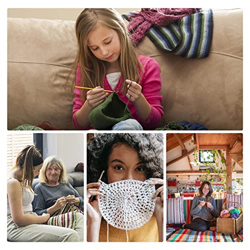BCMRUN 14 pcs Multicolor Aluminum Crochet Hooks Knitting Needles Craft Yarn 2-10mm …