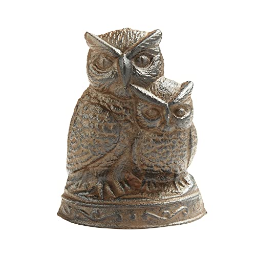 Antique Decor Decorative Owl Door Stopper - Cast Iron Door Stops for Bottom of Door - Rustic and Unique Decor Door Stop