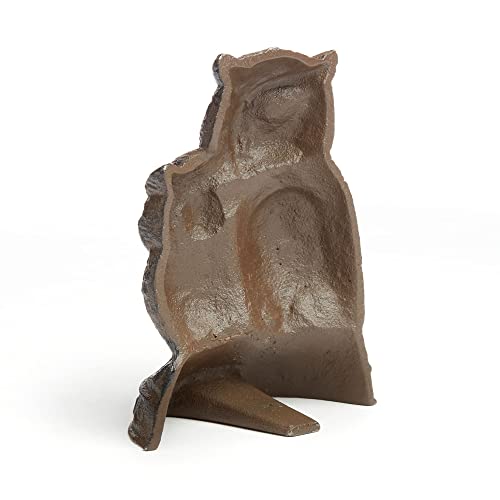 Antique Decor Decorative Owl Door Stopper - Cast Iron Door Stops for Bottom of Door - Rustic and Unique Decor Door Stop