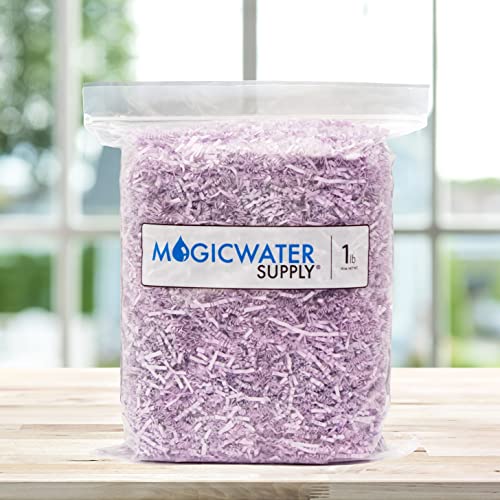 MagicWater Supply Crinkle Cut Paper Shred Filler (1 LB) for Gift Wrapping & Basket Filling - Lavender