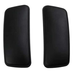 m-one new arm pads caps replacement for haworth zody office chair 1 pair black/gray (black)