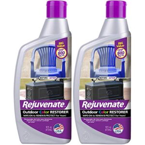 rejuvenate outdoor color restorer instantly restores faded sun-damaged and oxidized possessions and protects from future wear 16oz (16oz x 2 pack)