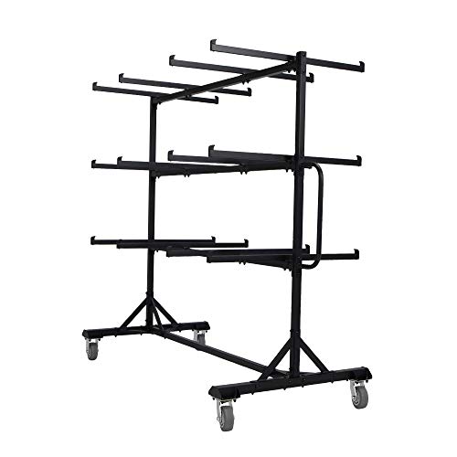 LIFETIME 80669 Upright Chair Storage Cart, Black