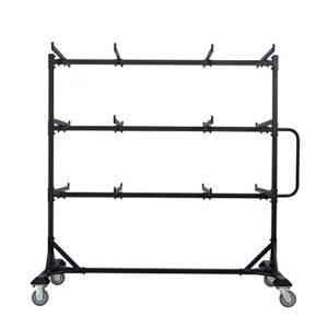 LIFETIME 80669 Upright Chair Storage Cart, Black