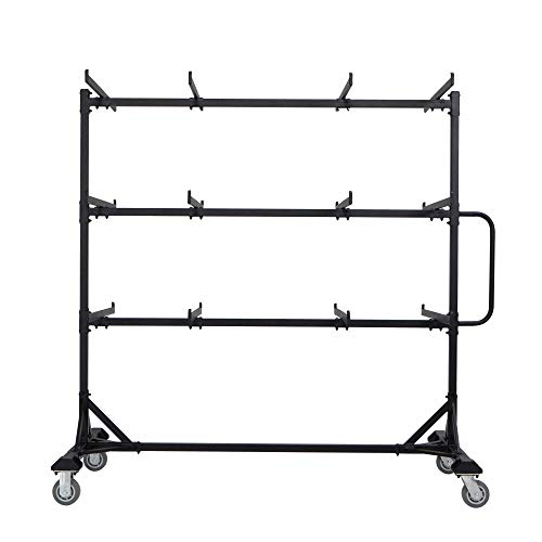 LIFETIME 80669 Upright Chair Storage Cart, Black