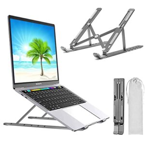 laptop stand for desk, laptop riser,aluminum alloy laptop holder compatible with 10-15.6 inch macbook pc-notebook tablet