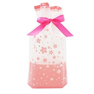 Vowcarol 50pcs Party Favor Bags, Treat Bags Drawstring Gift Bags, Goodie Bags Small Gift Bags Bulk- Cherry blossoms