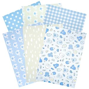 MAYPLUSS Wrapping Tissue Paper - 90 Sheets - Baby Boy Design - 13.7 inch X 19.7 inch Per Sheet
