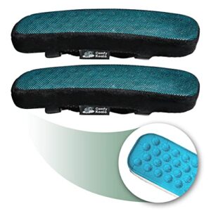 memory foam armrest pads – office chair armrest pads with cooling gel – wheelchair armrest covers – gaming chair arm cushions pads -computer chair arm covers – desk chair elbow pillow
