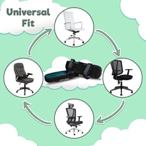 Memory Foam Armrest Pads - Office Chair armrest Pads with Cooling Gel - Wheelchair armrest Covers - Gaming Chair Arm Cushions Pads -Computer Chair Arm Covers - Desk Chair Elbow Pillow