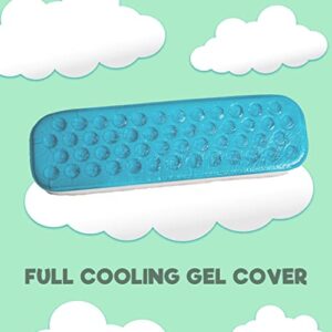 Memory Foam Armrest Pads - Office Chair armrest Pads with Cooling Gel - Wheelchair armrest Covers - Gaming Chair Arm Cushions Pads -Computer Chair Arm Covers - Desk Chair Elbow Pillow