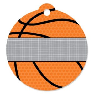 big dot of happiness nothin’ but net – basketball – baby shower or birthday party favor gift tags (set of 20)