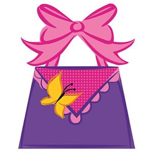unique disney fancy nancy loot bags – 8 pcs, pink/purple/multicolor, one size