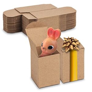 mt products tuck top kraft paperboard gift box perfect packaging for any occasions easily assembles 2 x 2 x 3 inches (30 pieces)