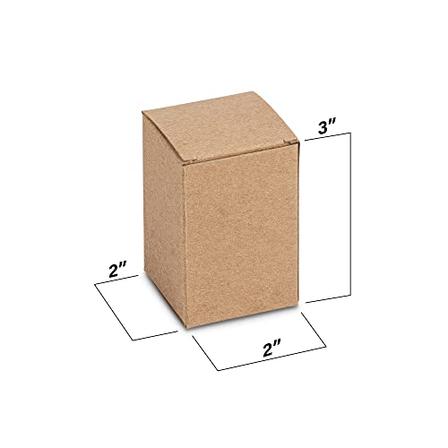 MT Products Tuck Top Kraft Paperboard Gift Box Perfect Packaging for Any Occasions Easily Assembles 2 x 2 x 3 inches (30 Pieces)