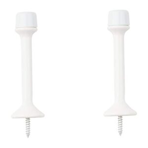 National Hardware N248-419 V236 Rigid Door Stops in White, 2 pack,3 Inch