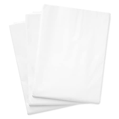 Hallmark White Tissue Paper (100 Sheets) for Birthdays, Easter, Mothers Day, Graduations, Gift Wrap, Crafts, DIY Paper Flowers, Tassel Garland and More