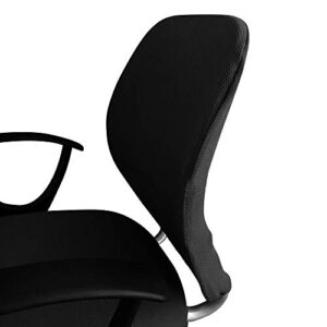 Flexible Computer Chair Cover Office Swivel Chair Cover- Protective & Stretchable Universal Chair Covers Stretch Rotating Chair Slipcover (Black)