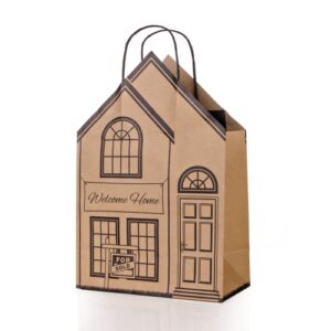 welcome home bundle of 10 house shaped gift bags