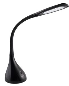 ottlite creative curves led desk lamp with adjustable neck – 4 dimmable brightness settings with energy efficient natural daylight leds for home office, computer desk, & dorms