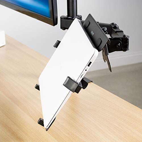 VIVO Universal Adjustable 10 to 15.6 inch Laptop Mount Holder for VESA Compatible Monitor Arms, Notebook Tray Stand-LAP3