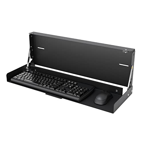 RackSolutions Full Keyboard Tray Wallmount Keyboard Tray for Full-Size Keyboards