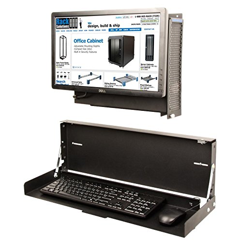 RackSolutions Full Keyboard Tray Wallmount Keyboard Tray for Full-Size Keyboards