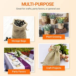 Burlap Bags with Drawstring – Pack of 25 (4 x 6 Inch) Burlap Sacks Perfect for Jewelry, Party, Wedding Favors, Christmas, Coffee and DIY Craft