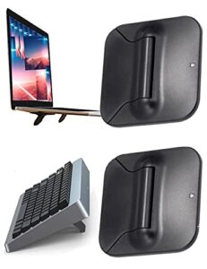 mini laptop stand, keyboard riser stand, invisible ergonomic laptop holder stand riser, foldable tablet pad phone stand lap cooler for macbook, air, pro, lenovo, hp more (2pcs)