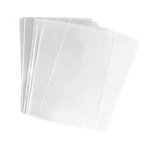 fgfak 200 pcs 5×7 inches clear flat cello/cellophane treat bags good for pastry,bakery,cookie,candy and dessert