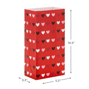 Hallmark Valentine's Day Paper Treat Sacks (30 Bags: "Happy Valentine's Day," Hearts) for Classroom Parties, Valentines, Kids, Coworkers