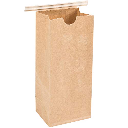 Resealable Kraft Tin Tie Poly-lined Bags Coffee Bags Reclosable Tin Tie Bags without window - 1Lb - 25 Pack