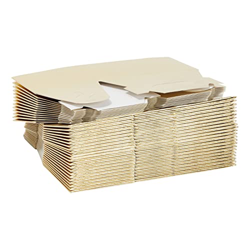 Juvale 36 Pack Small Gold Gable Boxes for Party Favors, Baby Shower, Wedding, Birthday (4 x 2.5 In)